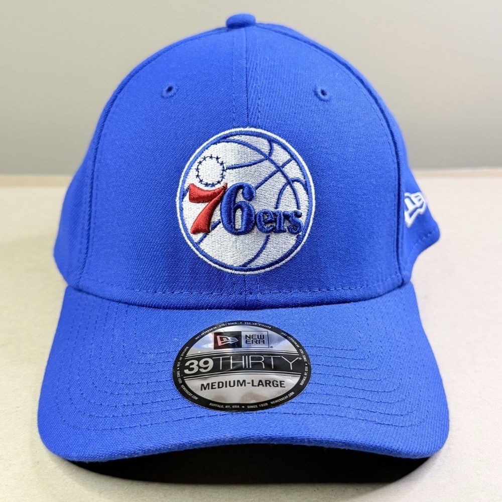 Philadelphia 76ers New Era 39 Thirty Size Medium/Large Hat Fitted Cap NEW!
